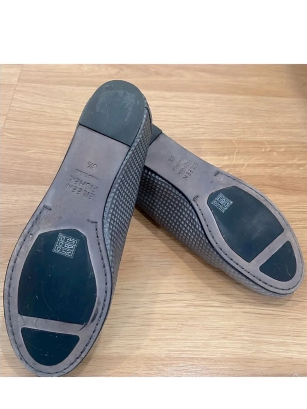 Eileen Fisher Gray Textures Flats, Size 8,5